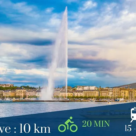Homey Concorde - New / Free Parking / En Face Du Parc D'annemasse / A 1 Min Du Tram / Grand / Proche Geneve Apartment *