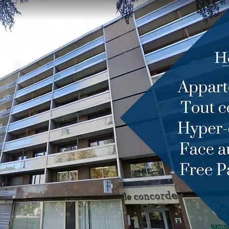 Apartment Homey Concorde - New / Free Parking / En Face Du Parc D'annemasse / A 1 Min Du Tram / Grand / Proche Geneve *