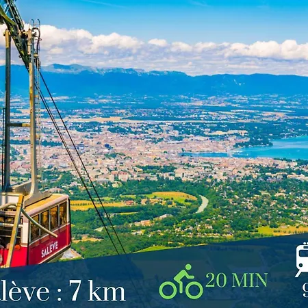 Homey Concorde - New / Free Parking / En Face Du Parc D'annemasse / A 1 Min Du Tram / Grand / Proche Geneve Annemasse